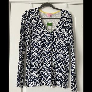 Lilly Pulitzer Adelaide in Bright Navy Treasure WITH TAGS